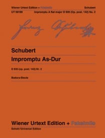 Schubert: Impromptu Opus posth. 142 D 935 for Piano published by Wiener Urtext